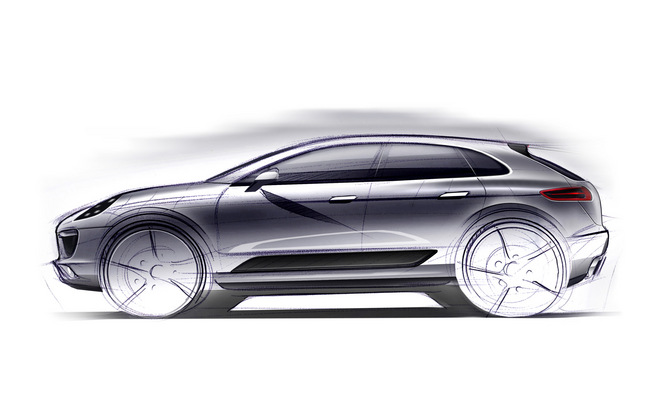 Porsche lança teaser do novo SUV chamado Macan Porsche lança teaser do novo SUV chamado Macan