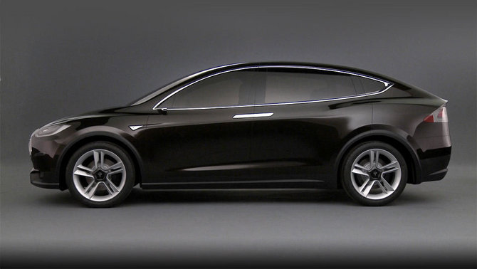 The early concepts for the Tesla Model X had no side mirrors The early concepts for the Tesla Model X had no side mirrors