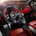 The interior is covered in red leather with white accents and red stitching