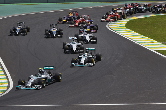 The German started from pole but had to defend his position in the last stages of the race The German started from pole but had to defend his position in the last stages of the race