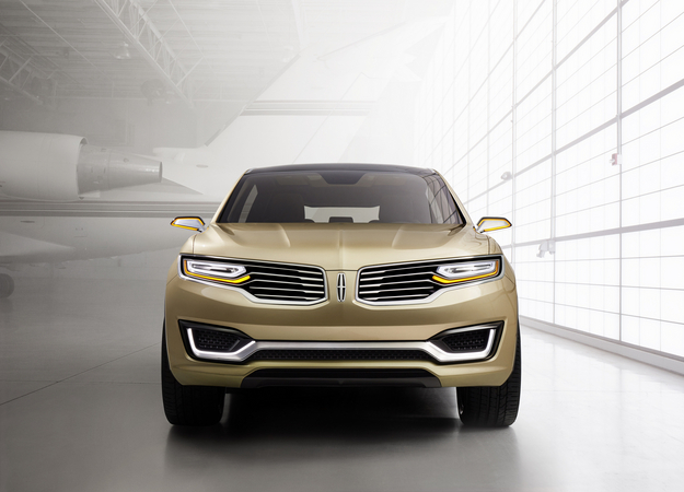 The vehicle also featuresa new approach to splitted double winged Lincoln grille The vehicle also featuresa new approach to splitted double winged Lincoln grille