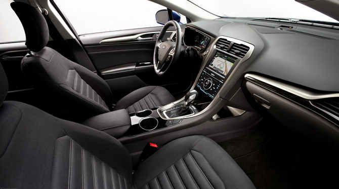 All of the fabrics in the Fusion Hybrid in North America are made from recycled materials All of the fabrics in the Fusion Hybrid in North America are made from recycled materials