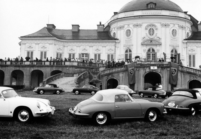 A Porsche Club of America meeting at the Solitude castle near Stuttgart, Germany A Porsche Club of America meeting at the Solitude castle near Stuttgart, Germany