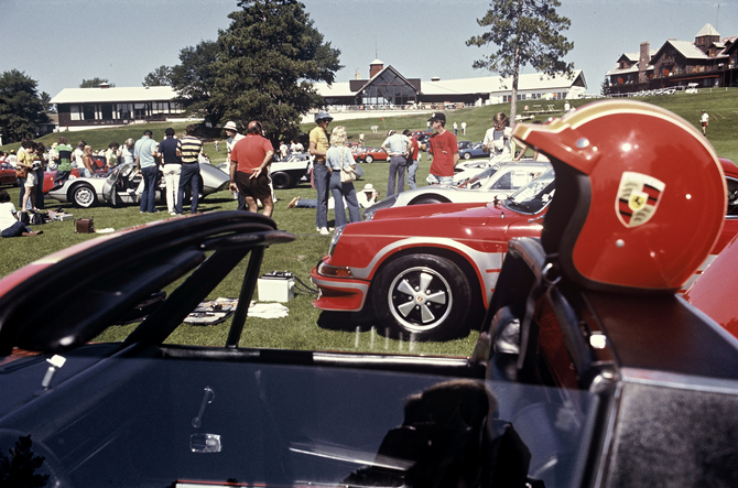 A Porsche club meeting in 1976 A Porsche club meeting in 1976