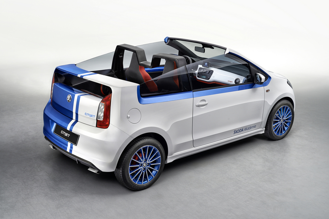 The two-spot vehicle is a result of a project from Skoda's apprentices The two-spot vehicle is a result of a project from Skoda's apprentices