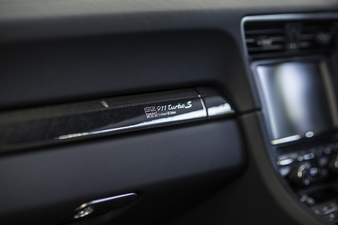 The 911 Turbo S Exclusive GB Edition adds unique features chosen to build on the dynamic attributes and silhouette The 911 Turbo S Exclusive GB Edition adds unique features chosen to build on the dynamic attributes and silhouette