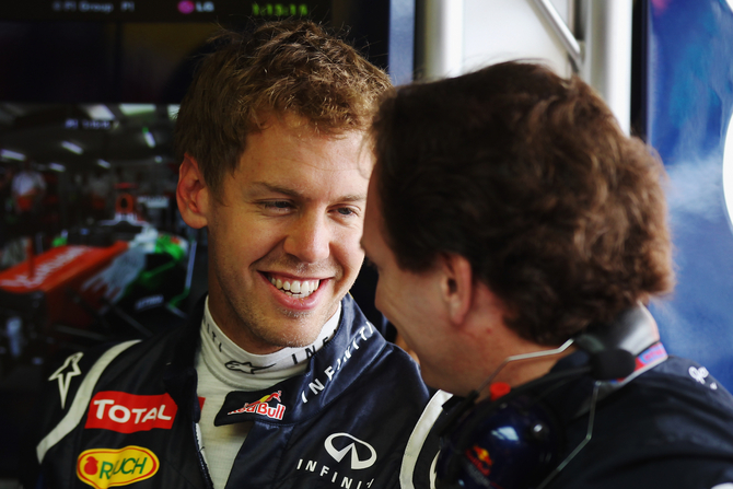 Vettel já tinha sido o mais rápido durante a segunda sessão de treinos Vettel já tinha sido o mais rápido durante a segunda sessão de treinos