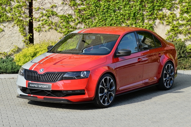 Skoda showed a sporty Rapid at the Wörthersee Treffen Skoda showed a sporty Rapid at the Wörthersee Treffen