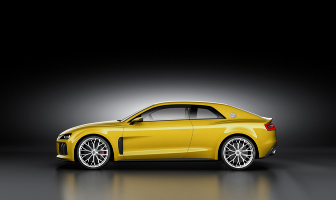 Audi foi bastante comedida no design do protótipo Audi foi bastante comedida no design do protótipo