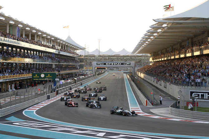 The Mercedes German led the race from start to finish The Mercedes German led the race from start to finish