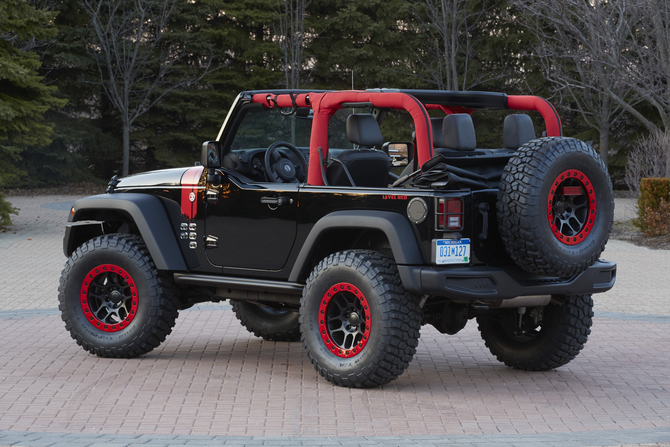 Jeep Wrangler Level Red Jeep Wrangler Level Red