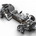 The i8 has an aluminum chassis but most of the rest is carbon fiber reinforced plastic
