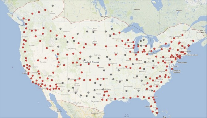 Tesla says it will be able to support drives across the continent within a year Tesla says it will be able to support drives across the continent within a year