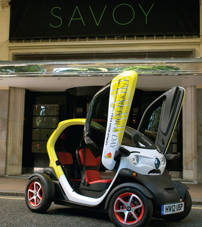 The Twizy has a 60-mile range The Twizy has a 60-mile range