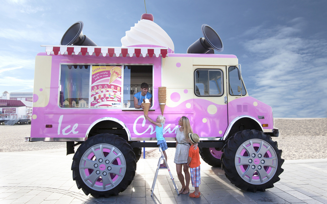 The N-ICE is a 21ft-tall ice cream truck that will be touring the UK The N-ICE is a 21ft-tall ice cream truck that will be touring the UK