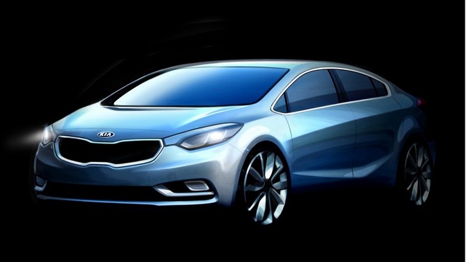 The new Forte subtly copies the Kia Optima The new Forte subtly copies the Kia Optima