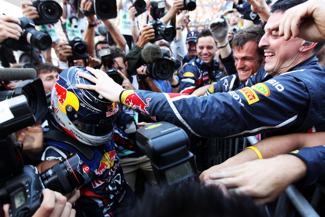 Vettel world champion in Button win Vettel world champion in Button win