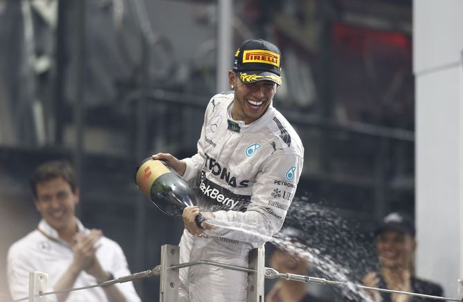 Hamilton conquered his second career title on Formula 1 Hamilton conquered his second career title on Formula 1