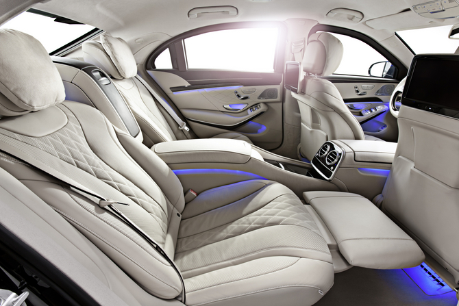 Even with the upgrades when it comes to security, Mercedes didn't have to compromise the luxurious interior featured in the S-Class range Even with the upgrades when it comes to security, Mercedes didn't have to compromise the luxurious interior featured in the S-Class range