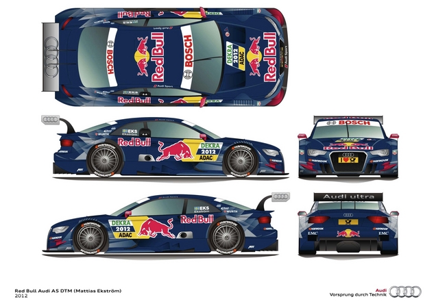 Audi Reveals 2012 A5 DTM Liveries from Red Bull, Playboy, Autotest and More Audi Reveals 2012 A5 DTM Liveries from Red Bull, Playboy, Autotest and More