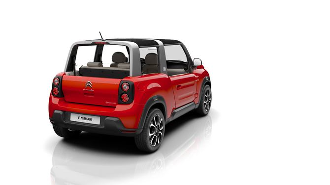 The vehicle has a range of 200 kilometers with a top speed of 110km/h The vehicle has a range of 200 kilometers with a top speed of 110km/h