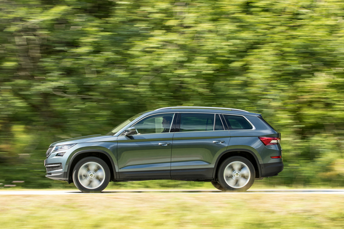O Kodiaq vai estar disponível com uma gama de cinco motores, dois TDI e três TSI O Kodiaq vai estar disponível com uma gama de cinco motores, dois TDI e três TSI