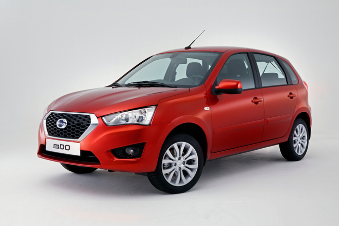 Regarding design of the mi-DO, the front is dominated by Datsun's Regarding design of the mi-DO, the front is dominated by Datsun's