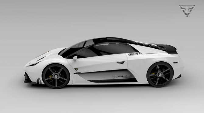 Power comes from a 700hp V8 Power comes from a 700hp V8