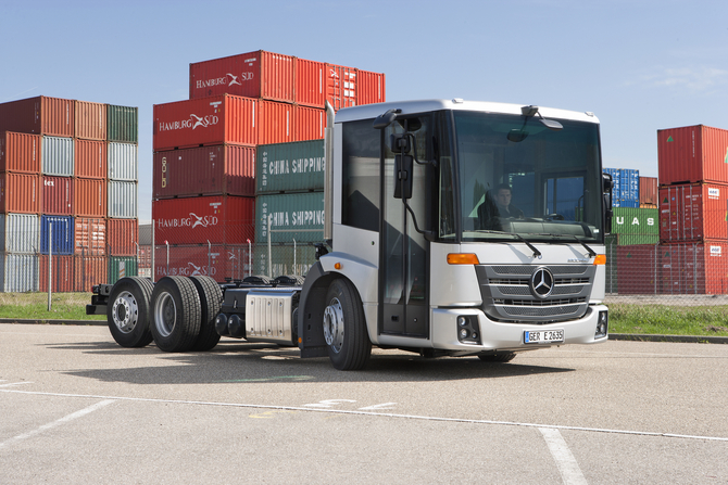 The Econic shares a platform with the Unimog and both are built in Wörth The Econic shares a platform with the Unimog and both are built in Wörth