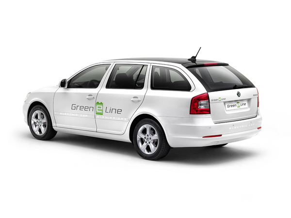 Electric Skoda Octavia Green E Line Testing in Czech Republic Electric Skoda Octavia Green E Line Testing in Czech Republic