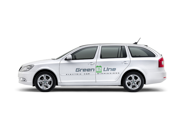 Electric Skoda Octavia Green E Line Testing in Czech Republic Electric Skoda Octavia Green E Line Testing in Czech Republic