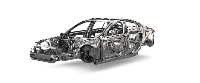 The Jaguar XE will become the first production model built with the DA7 aluminium platform The Jaguar XE will become the first production model built with the DA7 aluminium platform