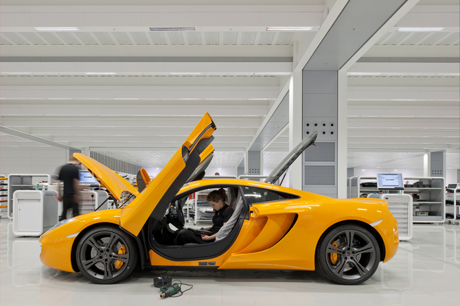 UK PM David Cameron Opens New McLaren Production Center UK PM David Cameron Opens New McLaren Production Center