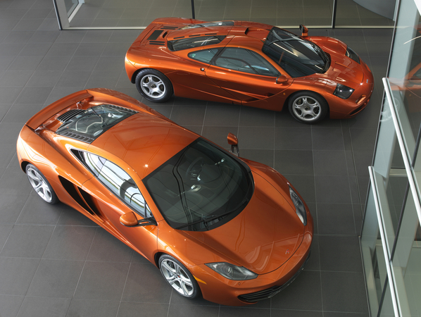 The F1 and its younger brother the MP4-12C The F1 and its younger brother the MP4-12C