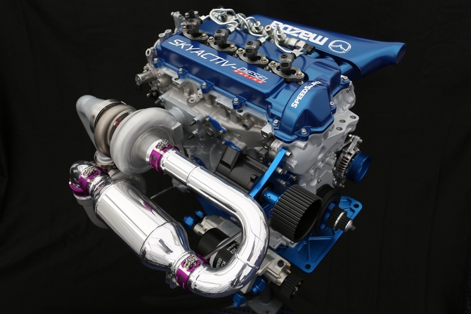 The engine is a 2.2 liter, four-cylinder turbocharged engine The engine is a 2.2 liter, four-cylinder turbocharged engine