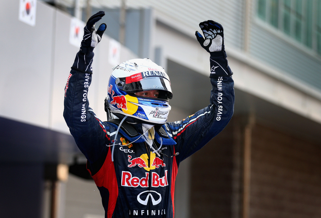 With this win Vettel took the lead of the championship With this win Vettel took the lead of the championship