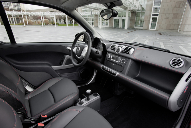 Smart Fortwo Sharpred Adds Gloss Black and Red Inside and Out Smart Fortwo Sharpred Adds Gloss Black and Red Inside and Out