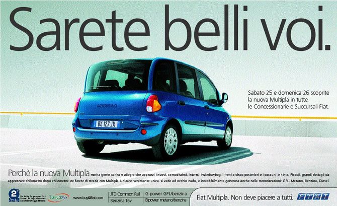Fiat Multipla 100 16v Gpower SX Fiat Multipla 100 16v Gpower SX