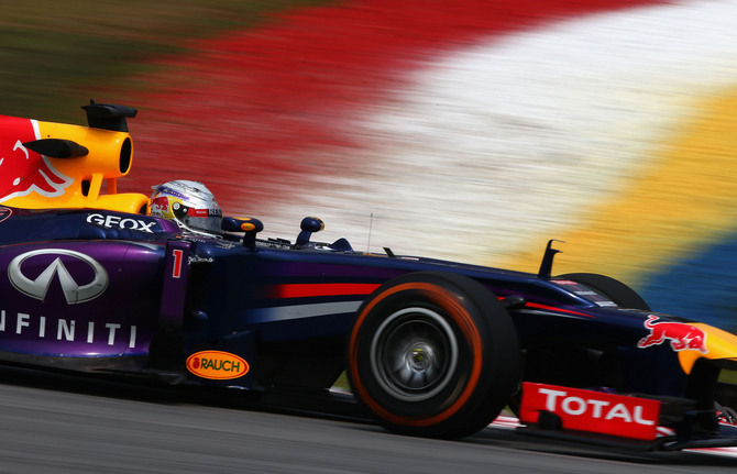Vettel is currently leading the drivers' championship Vettel is currently leading the drivers' championship
