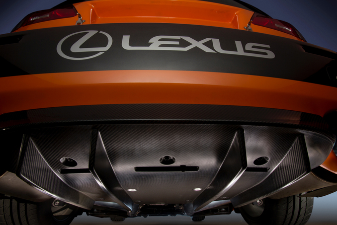 Underneath the car gets a rear diffuser and race exhaust Underneath the car gets a rear diffuser and race exhaust