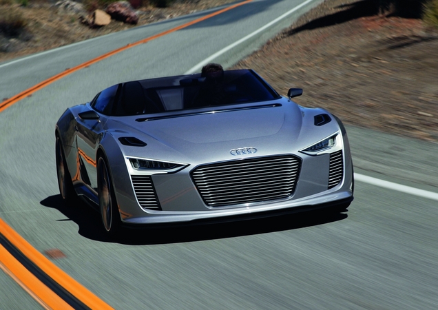 A Audi também criou um e-tron roadster A Audi também criou um e-tron roadster