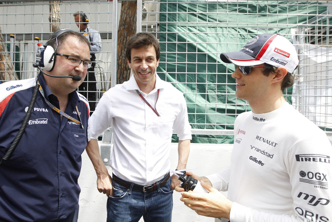 He has connections to Mercedes through HWA, a company that runs some of Mercedes racing operations. He has connections to Mercedes through HWA, a company that runs some of Mercedes racing operations.