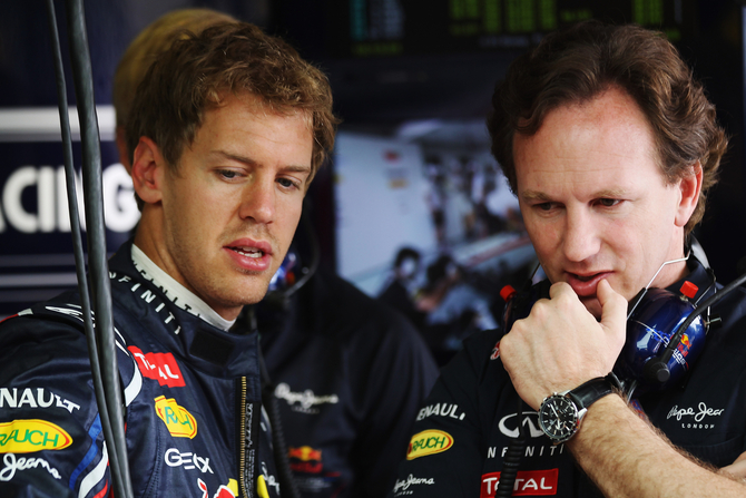 Horner believes that Vettel will stick with Red Bull for some more years. Horner believes that Vettel will stick with Red Bull for some more years.