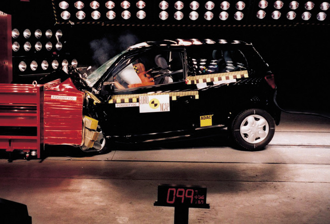 The Yaris achieved 4 stars on the Euro NCAP test. The Yaris achieved 4 stars on the Euro NCAP test.