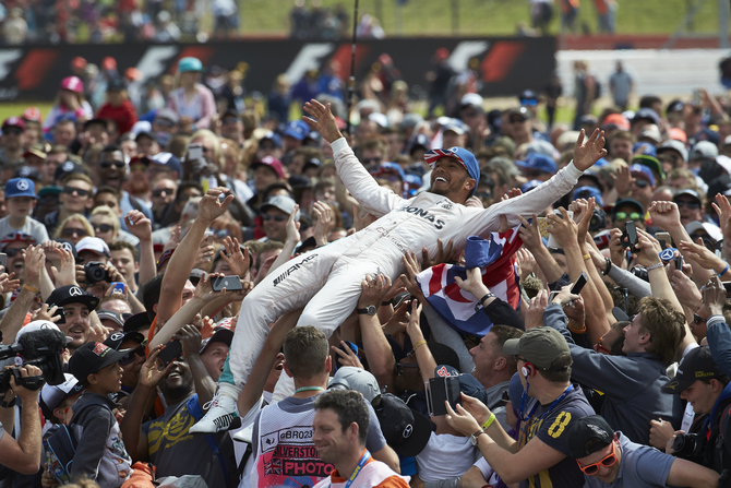 This was Hamilton's third consecutive win in Silverstone This was Hamilton's third consecutive win in Silverstone