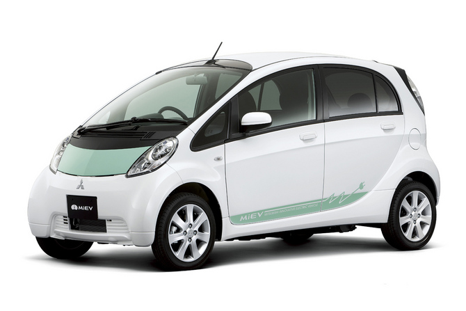 The Mitsubishi i-MiEV is also popular The Mitsubishi i-MiEV is also popular