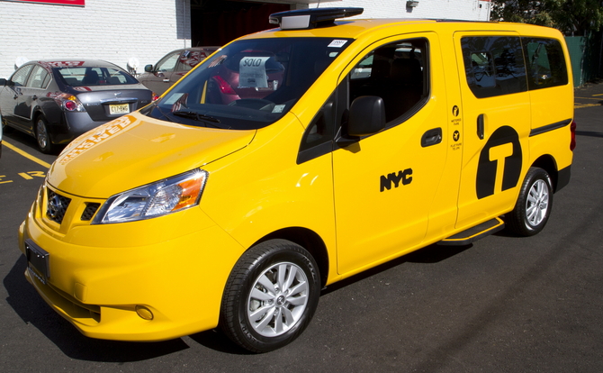 The taxis are based on the NV200 van The taxis are based on the NV200 van