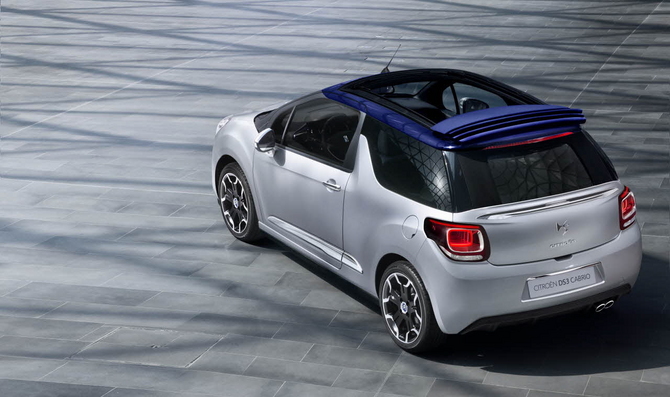 O DS3 Cabrio tem 3.95m de comprimento, 1.71m de largura e 1.46m de altura O DS3 Cabrio tem 3.95m de comprimento, 1.71m de largura e 1.46m de altura