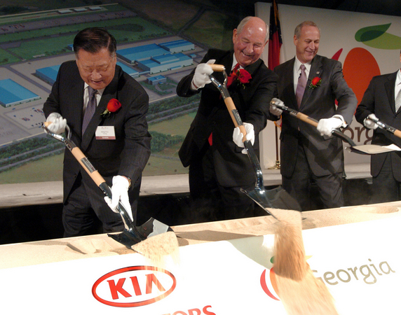 Kia has also begun making cars in the US Kia has also begun making cars in the US