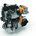 The two-cylinder diesel and electric motor are incorporated together